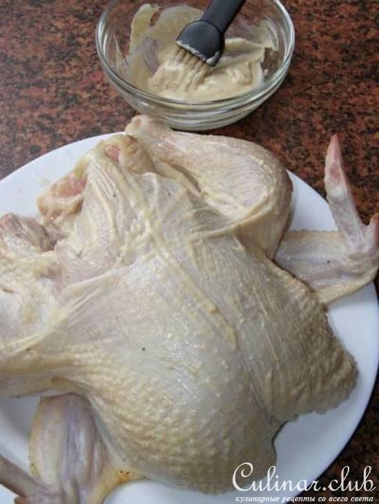 Курочка с яблоками