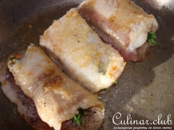 Рыбные рулетики с креветками