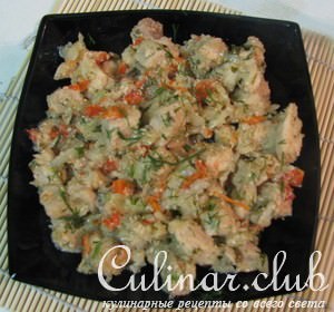 Свинина тушенная с овощами
