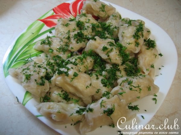 Постные вареники с разными начинками