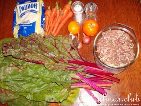 Голубцы из свекольных листьев
