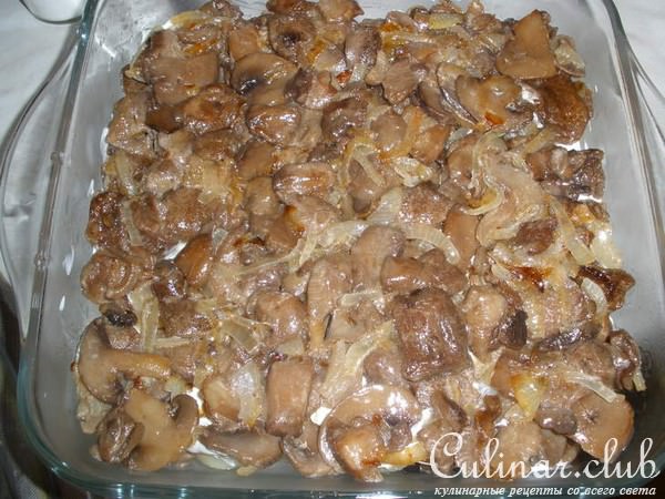 Картофель, запеченый с грибами