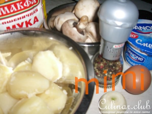 картофельные пирожки с грибами