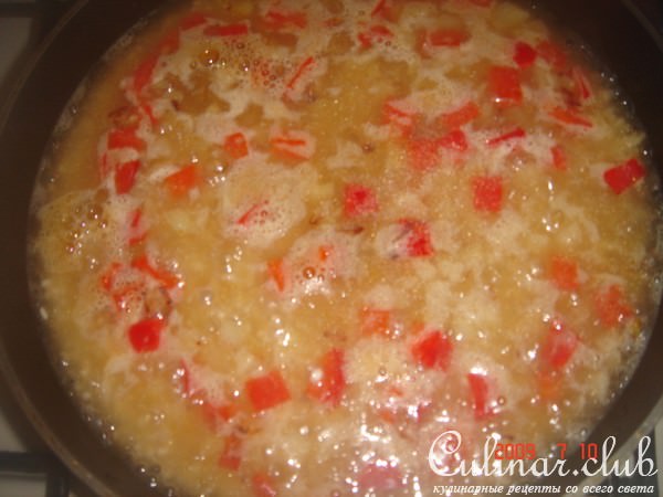 Ризотто с куриной печенью