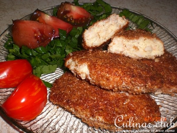 Котлеты из креветок и цветной капусты