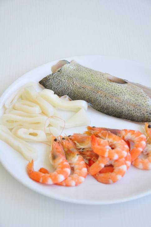 Сифудо тяхан - рис с морепродуктами по-японски