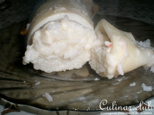 Кальмар фаршированный