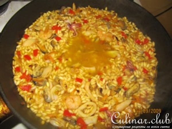 Ризотто с карри и морепродуктами