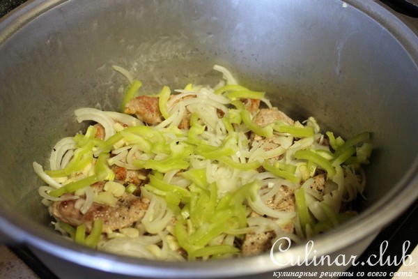Сотэ с мясом и овощами