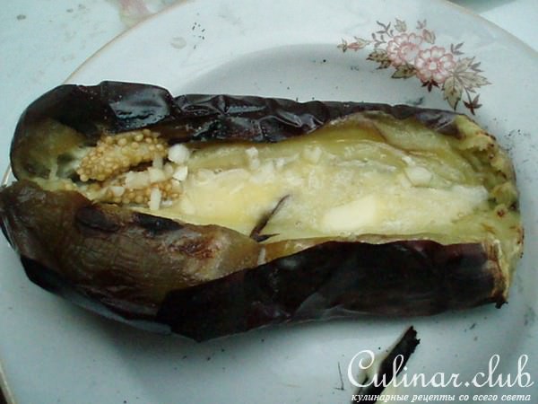 Мясо на решетке с печеными баклажанами(каникулярный вариант)