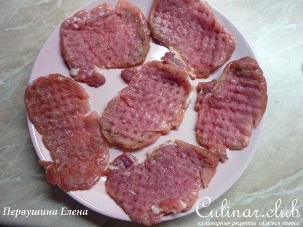 Отбивные маринованные в солоде и соевом соусе