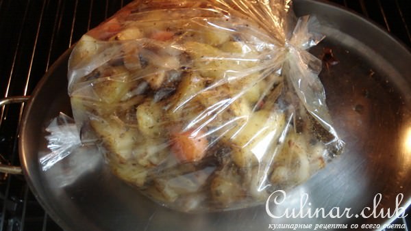 Рёбрышки (слышь, молодой барашек, ВАХ!) и овощная подушка для него (от меня...)