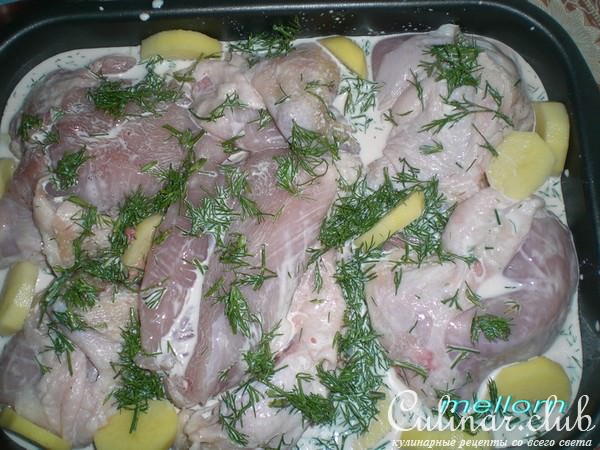 Курочка под сливками