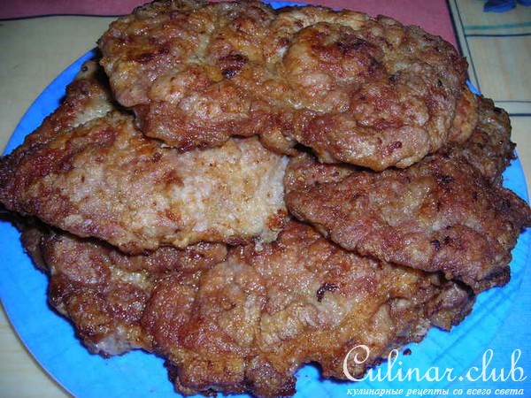 Отбивная из свиной шейки