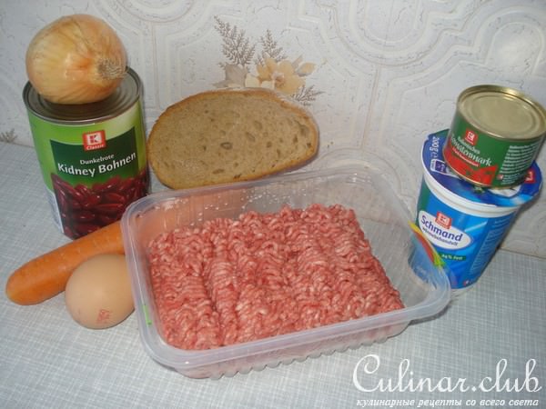 Тефтельки с фасолью