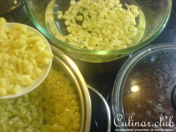 луковая говядина и шпецле