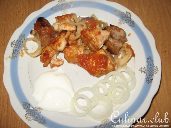 Свиной шашлык по мексикански