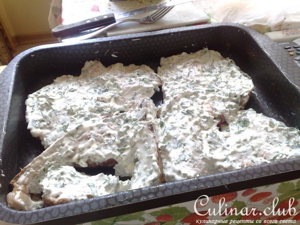 Мясо по-французски со сливками(мой вариант)