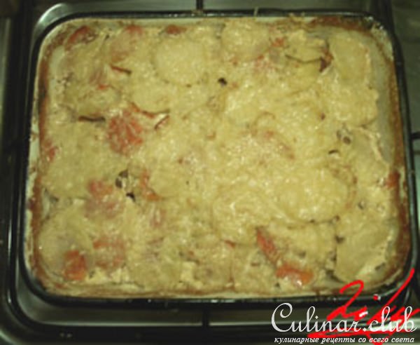 Грате с мясом