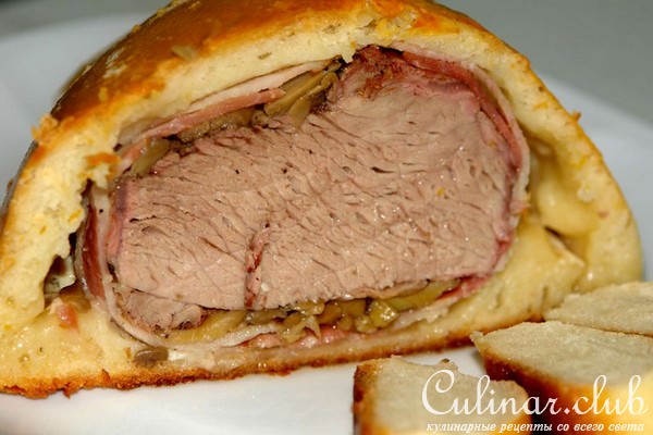 Говядина в прованском хлебушке, типа Beef Wellington (вариант)