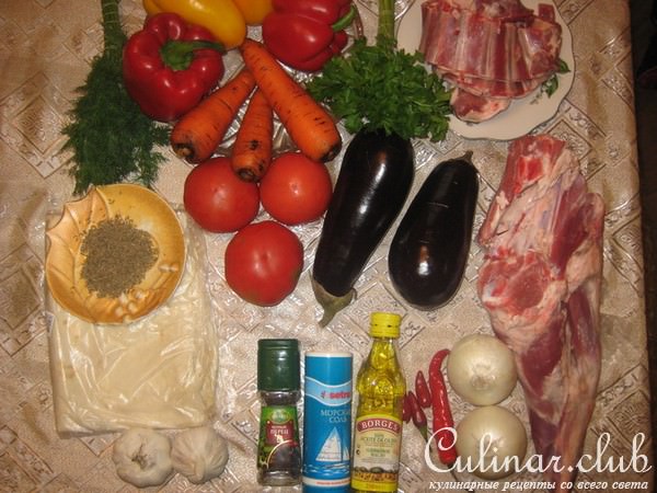 Рагу баранина с овощами