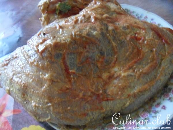 Запеченная свинина с ароматным картофелем