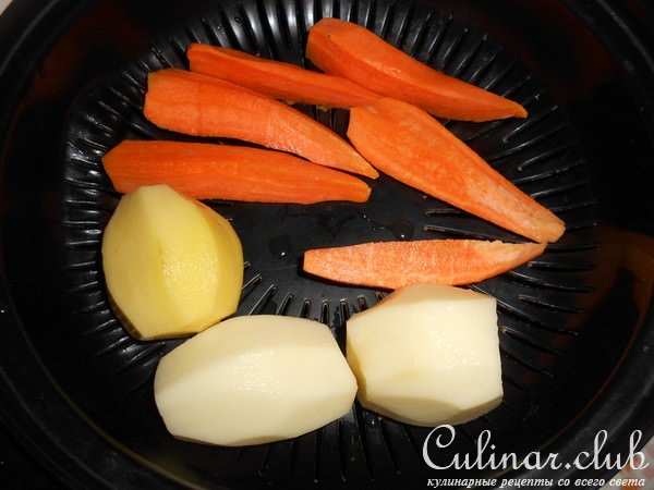Кролик с пряными травами и овощами