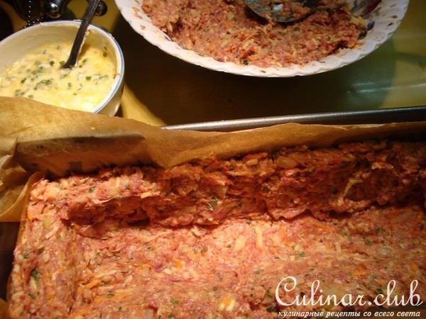 Мясной хлеб с картофельной начинкой