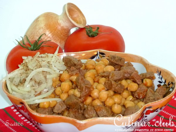 Гуштнут ( Баранина с нутом по-узбекски)