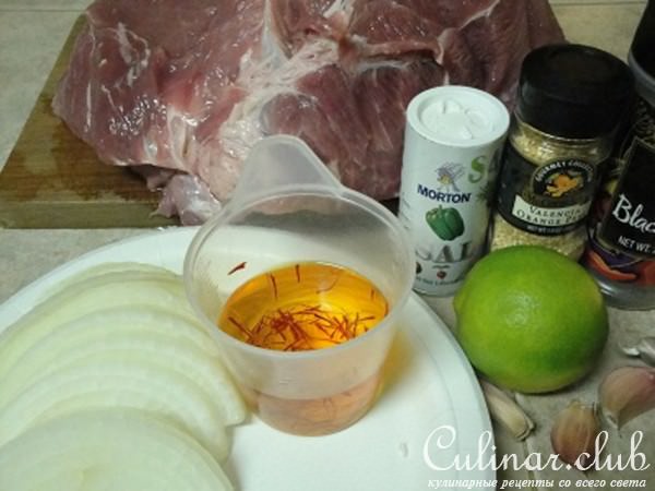 Шашлык в йогуртово-шафранновом маринаде !