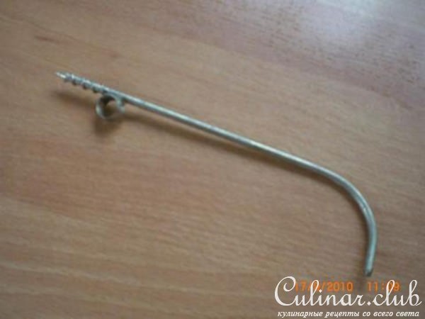 Картофель фаршированый мясом в сметанной подливке.(вариант)