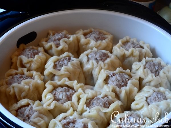 То ли Манты,то ли Буузы(продолжаю развлекаться с мультиваркой)