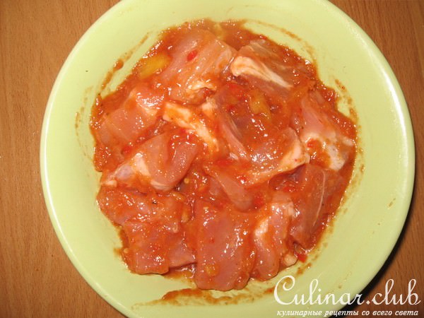 Свиной шашлык по мексикански