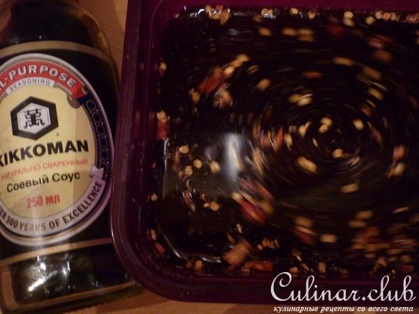 Маринованная свинина в яблочном соке и запечённая в фольге.