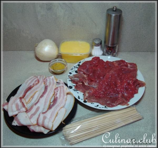 Мясные роллы в сидровом соусе.