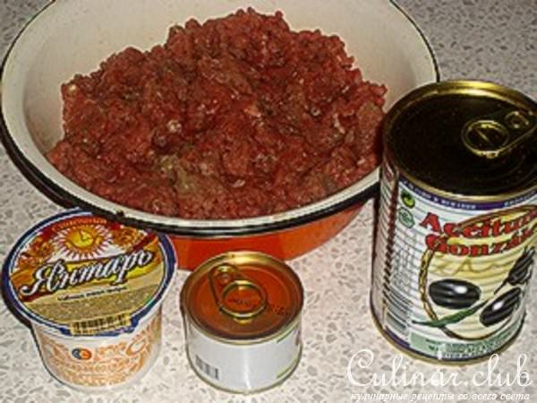 Пицца с говяжьим фаршем