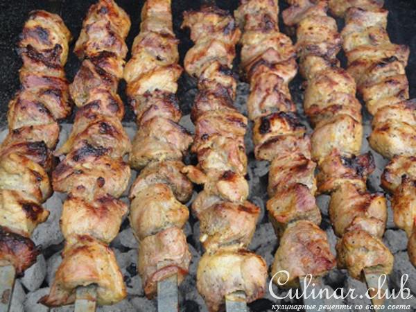 Шашлык в йогуртово-шафранновом маринаде !