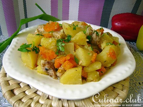 Картофель тушеный с мясом (Тест-драйв)