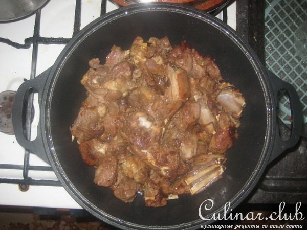 Рагу баранина с овощами