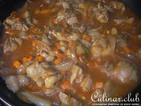 Острая курица по-китайски