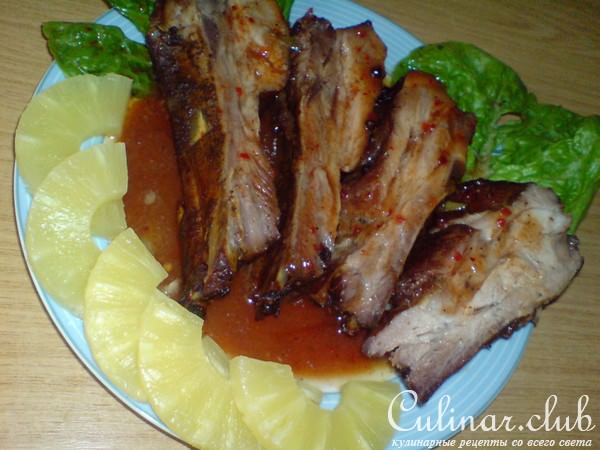 Грудинка,маринованная в ананасовом соке