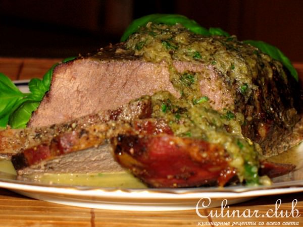 Жаркое из говядины с мятой и каперсами
