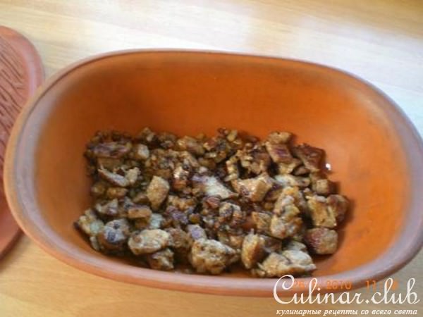 Гречка со свининой в горшочке(вариант)