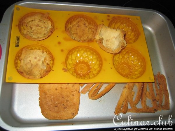 куриные медальоны с хлебными корзинками