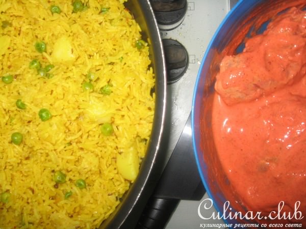 Aloo Pulao (индийский плов с картофелем)