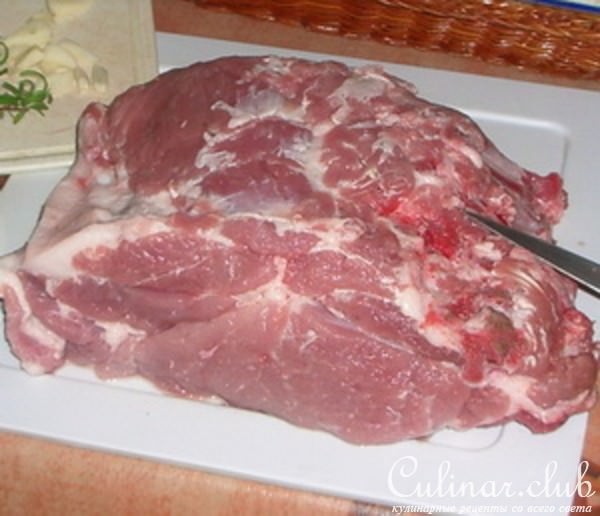 Свинина, запеченая с травами (почти по-тоскански)