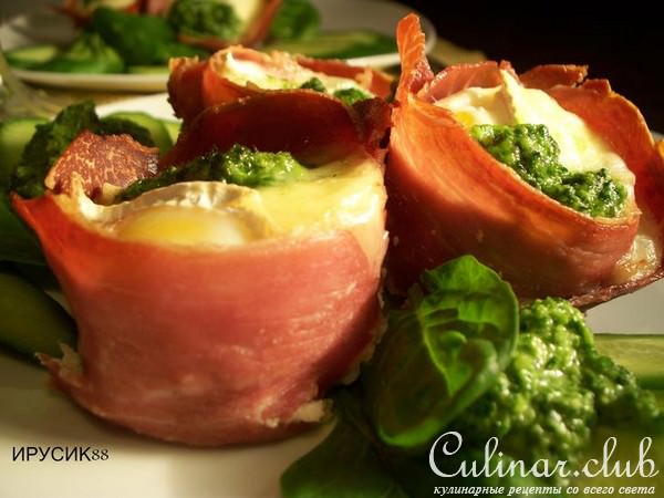 Завтрак фермера.Яичница в вяленом мясе !!!