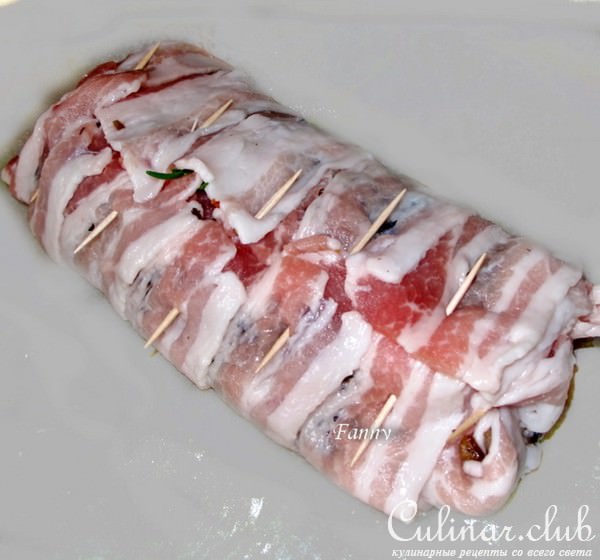 Запеченный свиной рулет. Arista in porchetta
