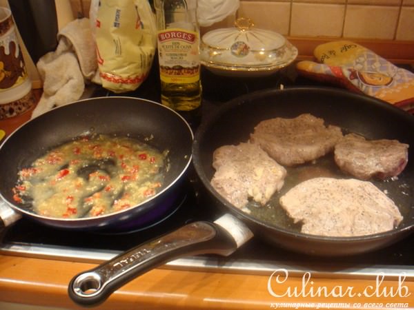 Свинина с медом и имбирем