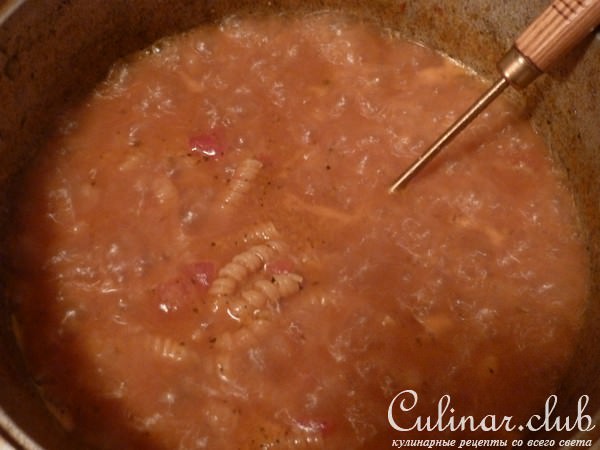 БАРАНИНА под красным соусом с макаронами по-КРИТСКИ